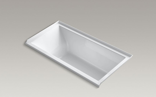 Kohler K-1167-RVB Underscore Soaking Bathtub - White